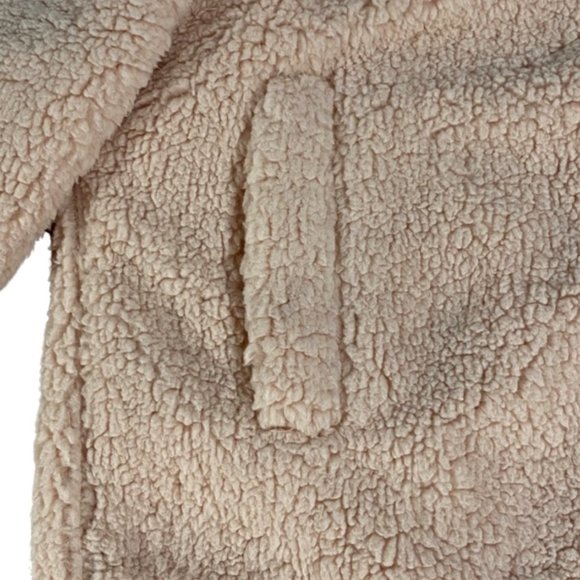 No Boundaries Teddy Style Cream Colored Jacket Size Juniors 11-13/Large - Picture 7 of 12